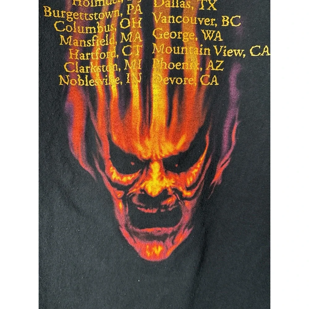 Vintage 90s Slayer Diabolus In Musica Band Tour T Shirt Winterland L Metal